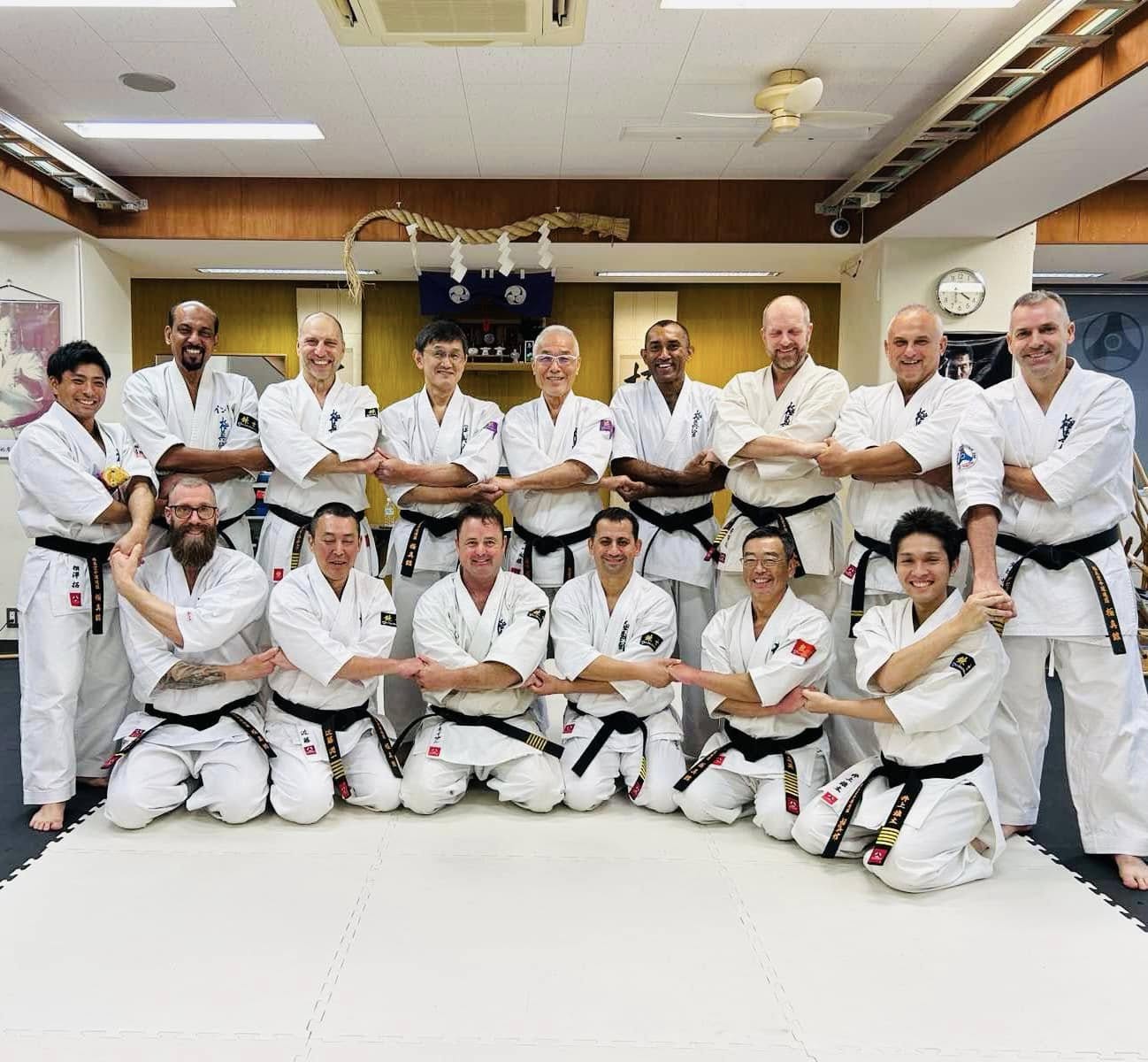 Showing the unity and bond of the kyokushin-kan family at the 2026 International Instructors Seminar Tokyo Japan