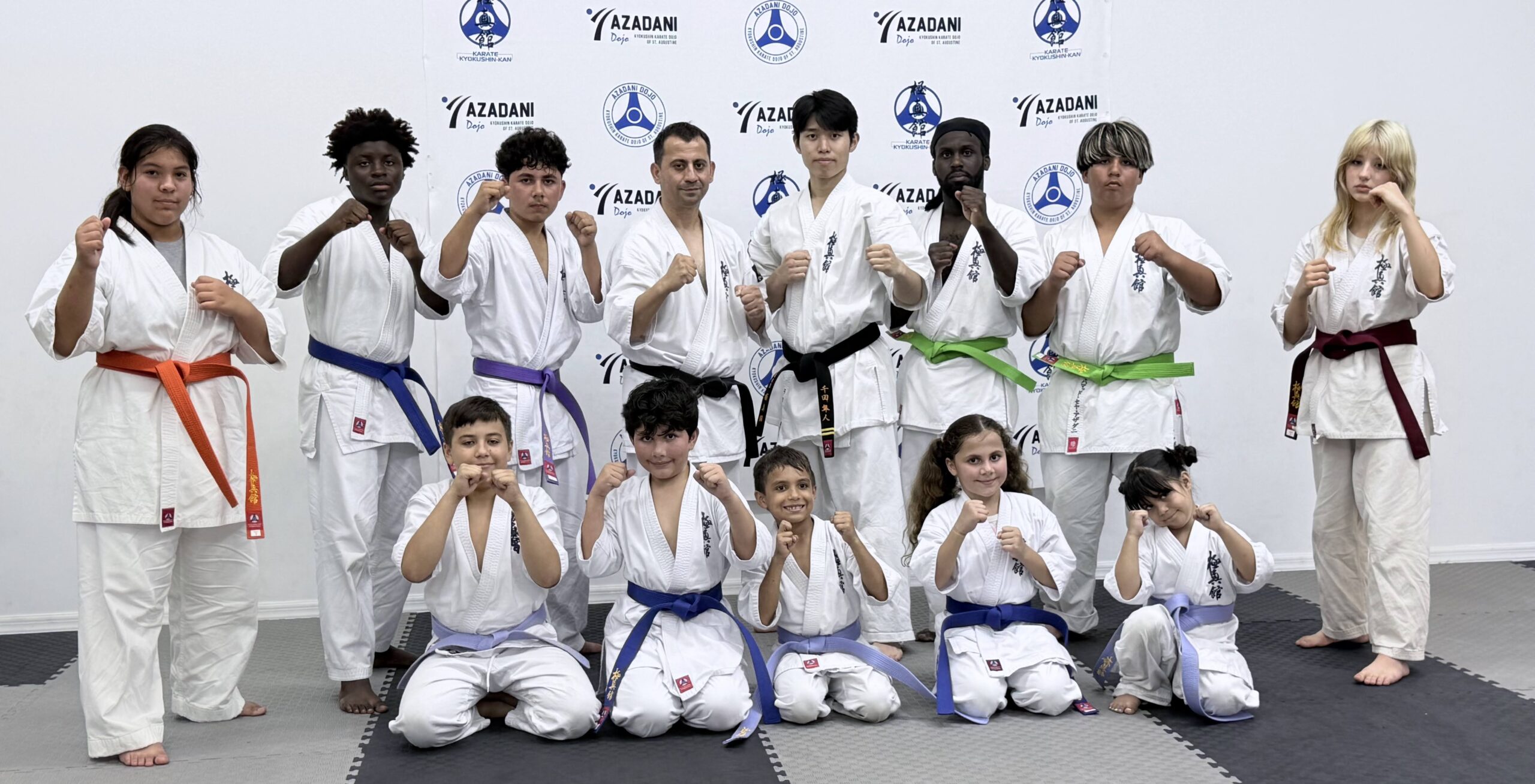 Azadani Dojo students and instructors together in the dojo