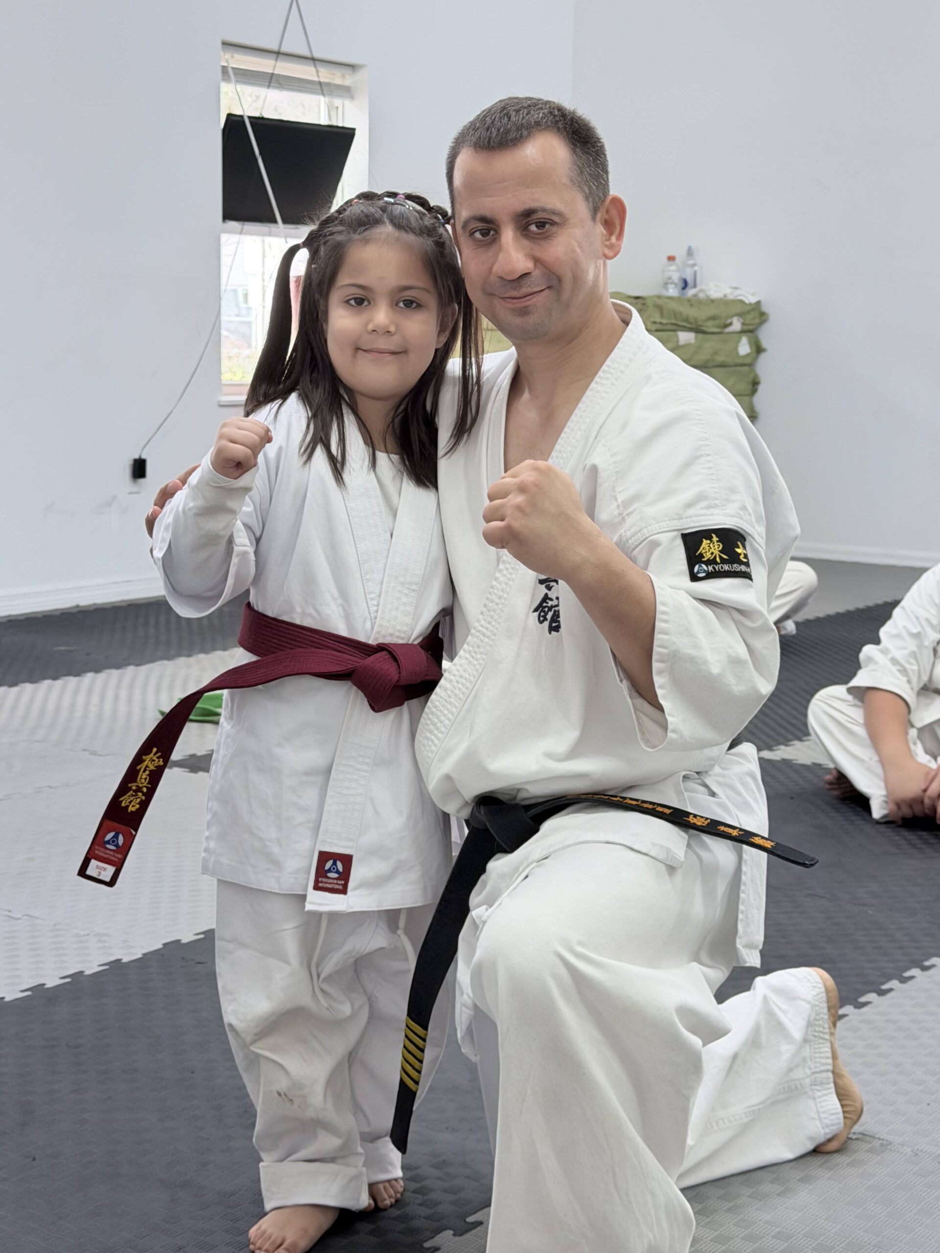 Shihan Seyar Azadani with a young student